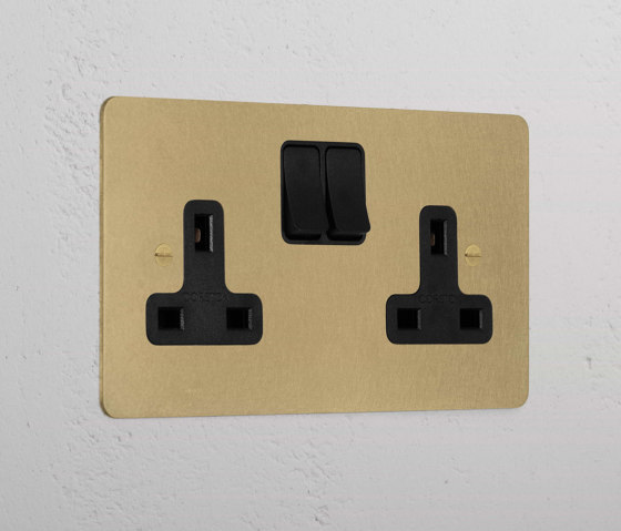 Double Socket UK | British sockets | Corston Architectural Detail