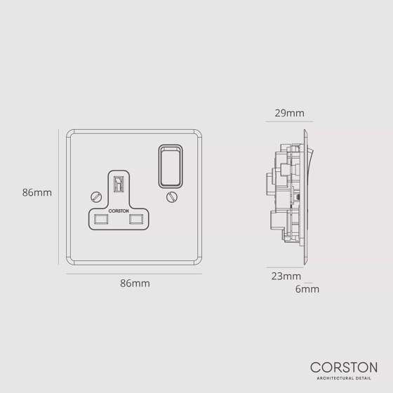 Single Socket UK | Prese inglesi | Corston Architectural Detail