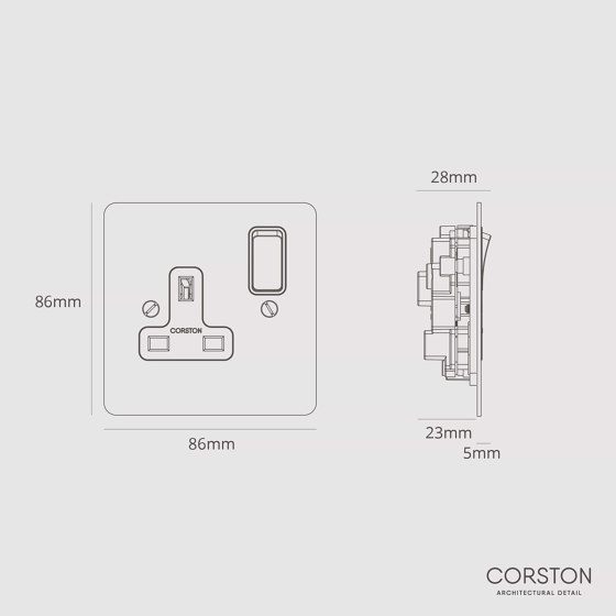 Single Socket UK | Prese inglesi | Corston Architectural Detail