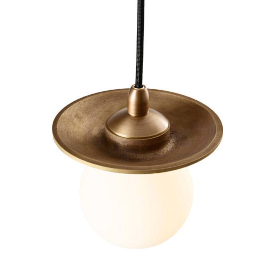 Orbit | Pendant - Cast Antique Brass | Lámparas de suspensión | J. Adams & Co