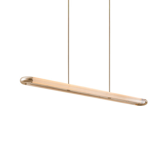 Strata | 1200 Pendant - Satin Brass | Lámparas de suspensión | J. Adams & Co