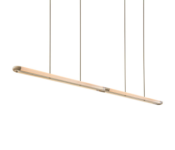 Strata | 2400 Pendant - Satin Brass | Pendelleuchten | J. Adams & Co