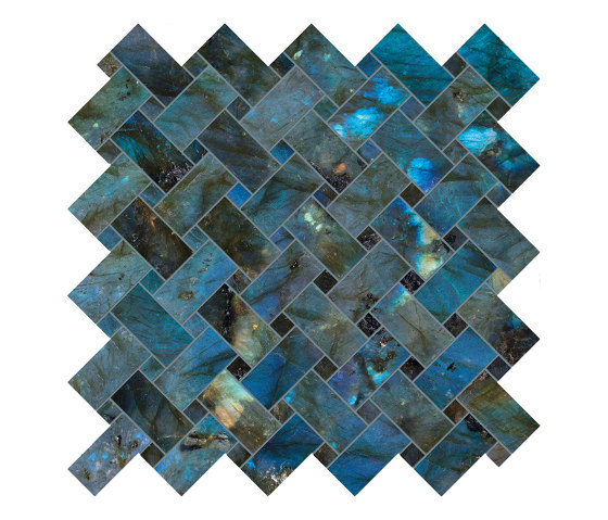 Tele di Marmo Lumia Mosaico Intrecci Labradorite | Mosaici ceramica | EMILGROUP