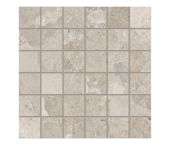 Matera Stone Mosaico 5X5 Greige | Keramik Mosaike | EMILGROUP