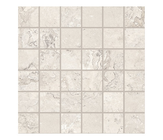 Unique Bourgogne Mosaico 5x5 Varièe Blanc | Natural stone mosaics | EMILGROUP