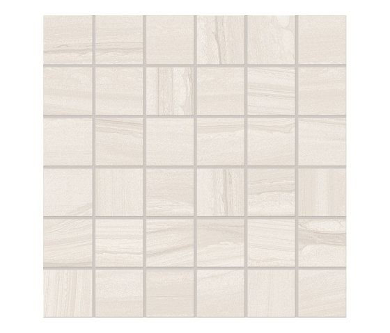 Varana Stone Mosaico 5x5 Vein Cut White | Natural stone mosaics | EMILGROUP