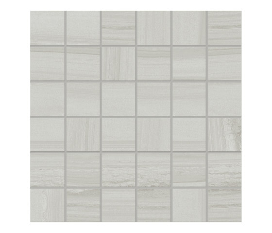 Varana Stone Mosaico 5x5 Vein Cut Light Grey | Mosaicos de cerámica | EMILGROUP