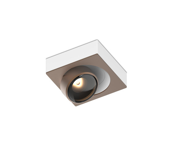 c.Flap spot Q BroW 75° soft beam | Brushed Bronze/Satin White | Lampade plafoniere | CHRISTOPH