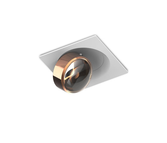 c.Flap recessed P GW 100° soft beam | Pure Gold/Satin White | Lampade soffitto incasso | CHRISTOPH