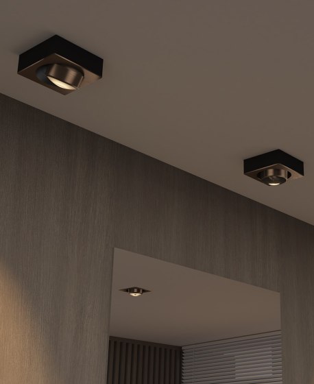 c.Flap spot Q BroB 75° soft beam | Brushed Bronze/Stealth Black | Lampade plafoniere | CHRISTOPH