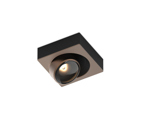 c.Flap spot Q BroB 75° soft beam | Brushed Bronze/Stealth Black | Lampade plafoniere | CHRISTOPH