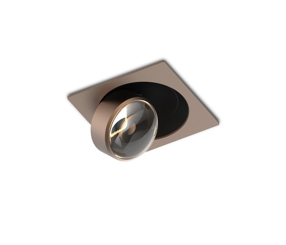 c.Flap recessed Q BroBro 100° soft beam | Brushed Bronze/Brushed Bronze | Lampade soffitto incasso | CHRISTOPH