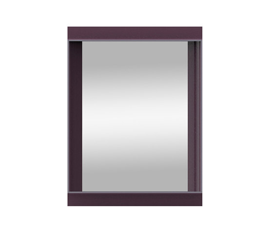 Coves | Wall mirrors with shelf - Aubergine 60x80 cm | Miroirs | Magis