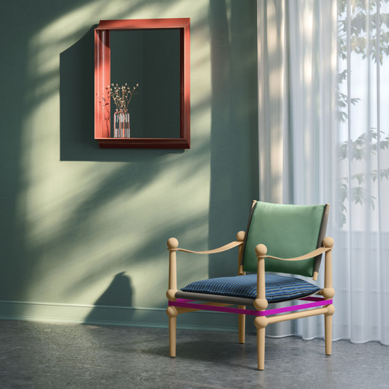 Coves | Wall mirrors with shelf - Sage 60x60 cm | Espejos | Magis