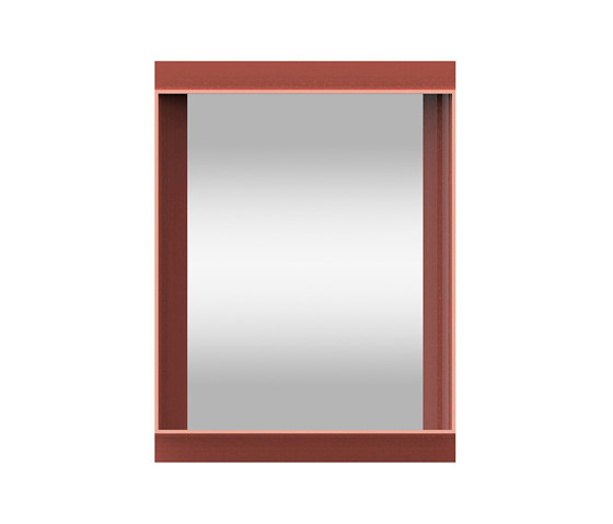 Coves | Wall mirrors with shelf - Terracotta 60x80 cm | Miroirs | Magis