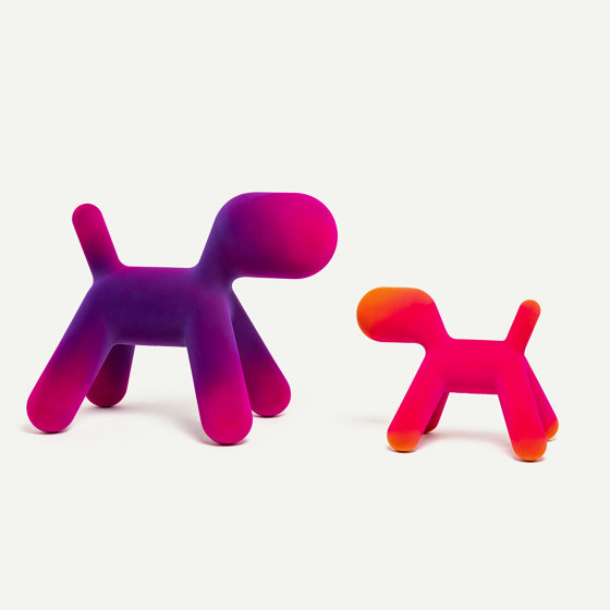 Puppy | Abstract plastic dog - 01 Blue Iridescent | Objetos | Magis