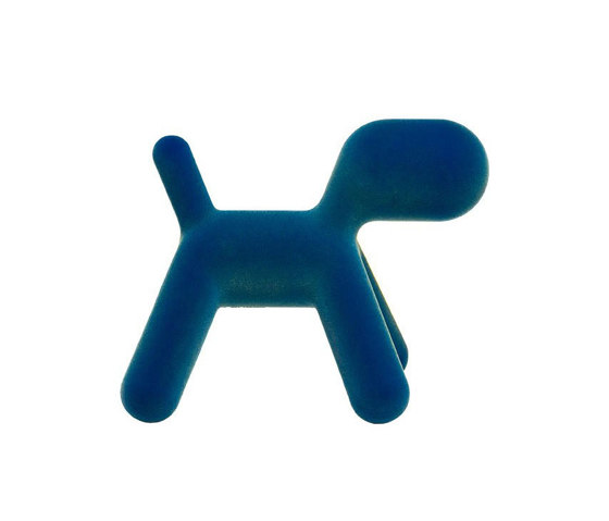 Puppy | Abstract plastic dog - 01 Blue Iridescent | Objetos | Magis