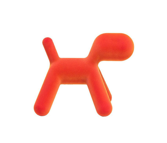 Puppy | Abstract plastic dog - 02 Orange Iridescent | Objetos | Magis