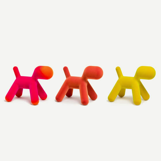 Puppy | Abstract plastic dog - 12 Fuchsia / Orange | Objetos | Magis