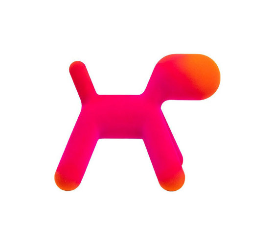 Puppy | Abstract plastic dog - 12 Fuchsia / Orange | Objetos | Magis