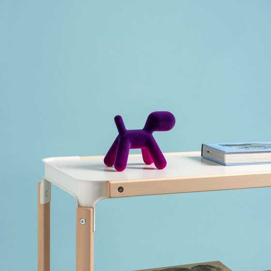 Puppy XS | Abstract plastic dog - 01 Blue Iridescent | Objetos | Magis