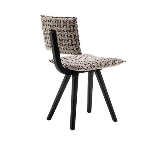 Trave | Upholstered chair - Black | Stühle | Magis