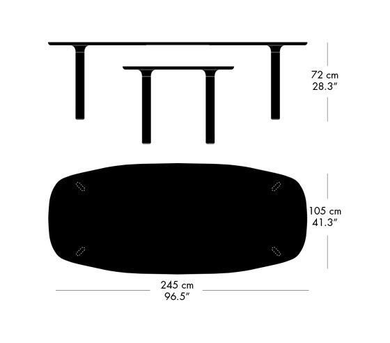 Analog™ | JH83 | Mesas comedor | Fritz Hansen