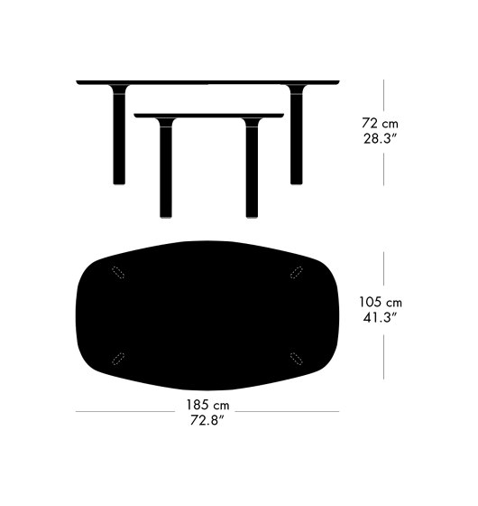 Analog™ | JH63 | Mesas comedor | Fritz Hansen