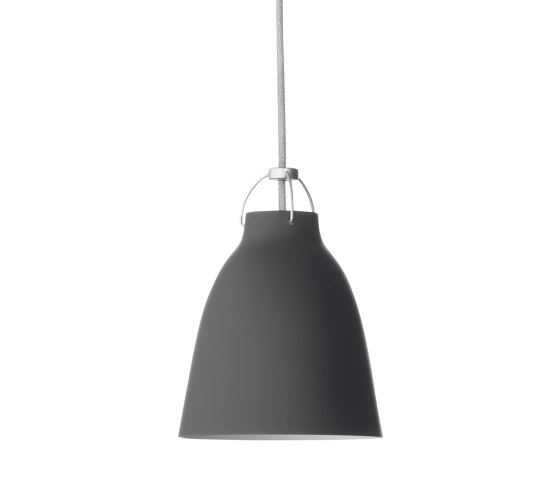 Caravaggio™ Matt | Pendant | P1 | Black | Grey45 cord | Pendelleuchten | Fritz Hansen