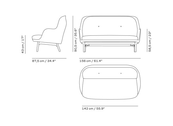 Fri™ Sofa | JH150 | Sofás | Fritz Hansen