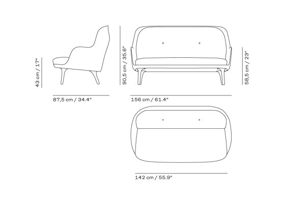 Fri™ Sofa | JH140 | Sofás | Fritz Hansen