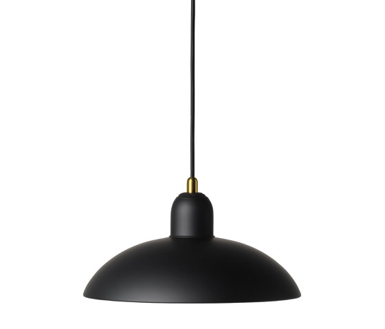 Kaiser Idell™ Pendant | Matt black & Brass | Lámparas de suspensión | Fritz Hansen