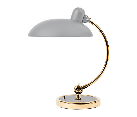 Kaiser Idell™ Table Lamp | Easy grey & Brass | Tischleuchten | Fritz Hansen