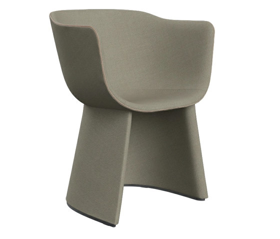 Monolit™ | CM221, Dining chair with leather piping | Chairs | Fritz Hansen