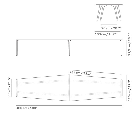 Pluralis™ | KS439 | Tavoli contract | Fritz Hansen