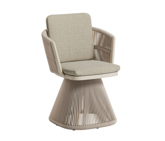 Seattle Swivel Dining Armchair, Sand Frame | Stühle | Design Pergola