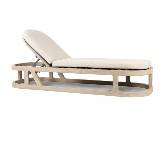 Seville Sunlounger, Antigua Weathered Teak | Bains de soleil | Design Pergola