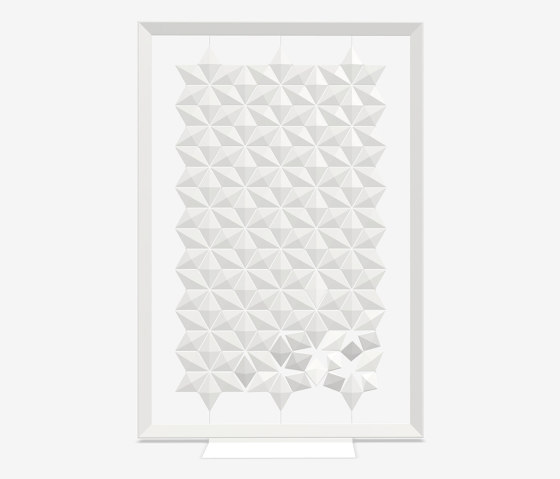 Freestanding room divider Facet 136 x 200cm in White | Privacy screen | Bloomming