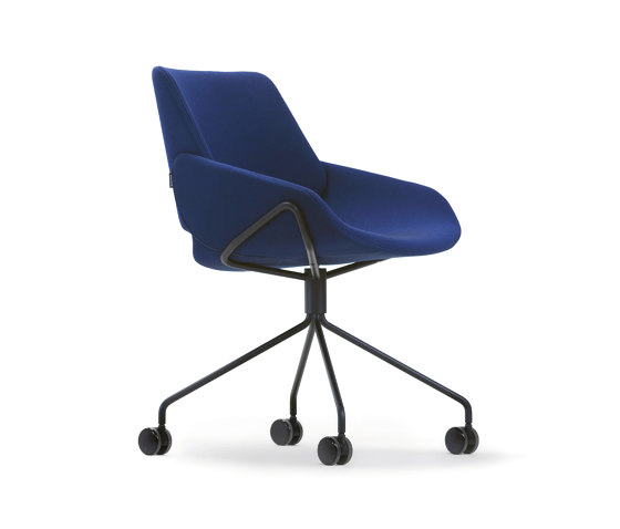 Monk chair with swivel base and castors | Chairs | Prostoria