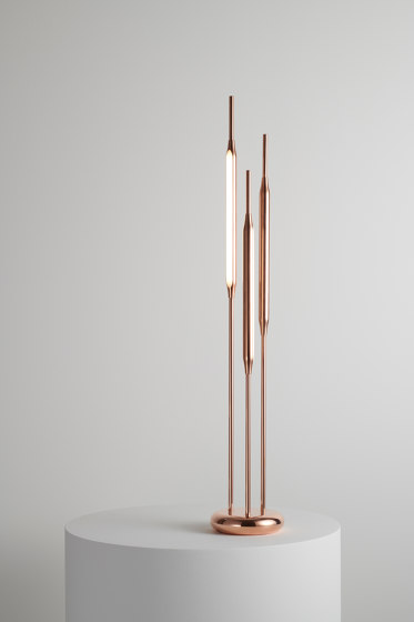Reed Table Light large polished copper | Lámparas de sobremesa | Tom Kirk Lighting