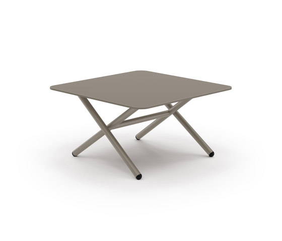 Garda mesa baja 65x65 sobre en aluminio | Mesas de centro | Bivaq
