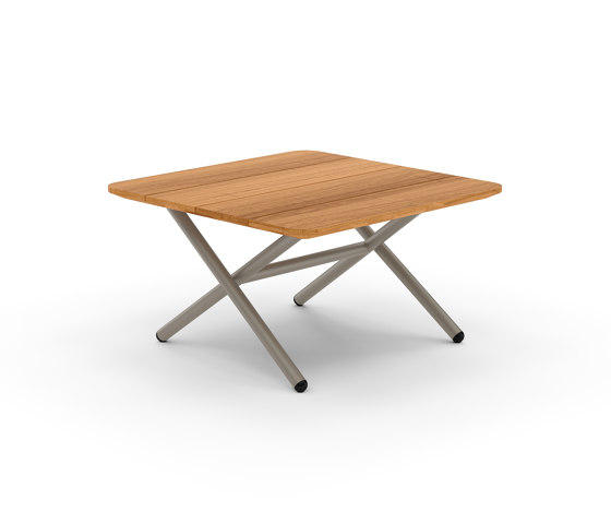 Garda low table 65x65 iroko table top | Tables basses | Bivaq