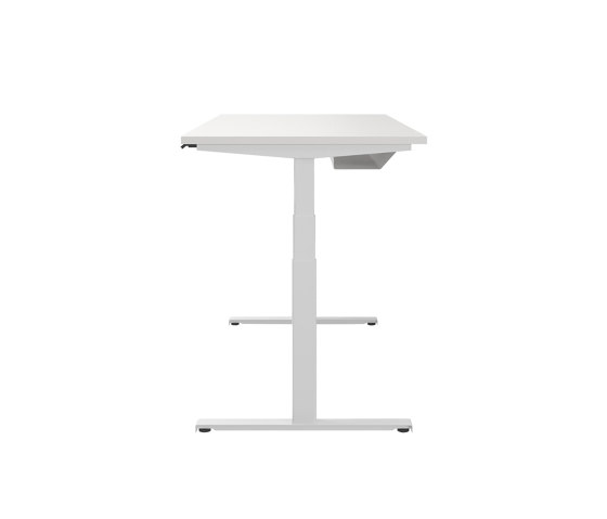 Move Sit - Stand Work Table - Melamine Cream White | Tavoli contract | Neudoerfler