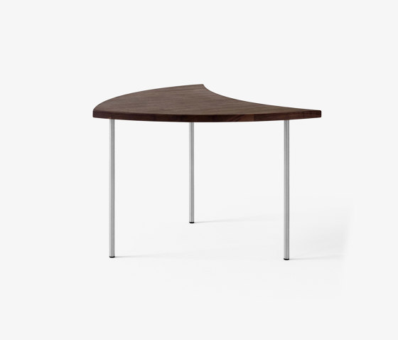Pinwheel HM7 Oiled Walnut w. Stainless Steel base | Side tables | &TRADITION