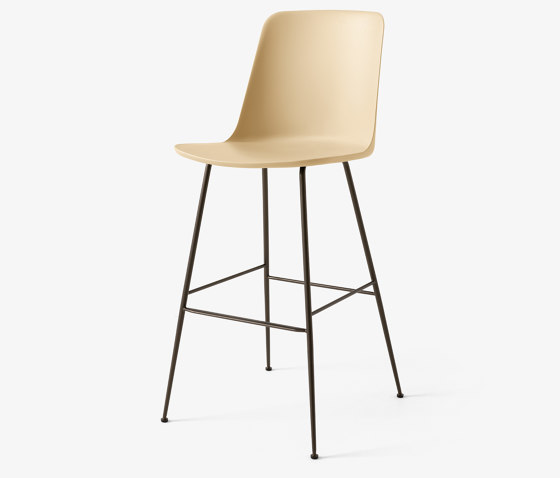 Rely HW96 Beige Sand w. Bronzed base | Bar stools | &TRADITION