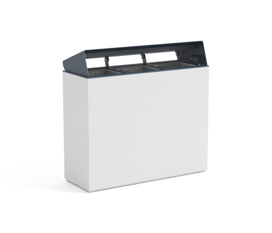 Astro | 3x30l Concrete Waste Bin | Waste seperation bins | VPI Concrete