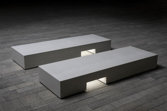 Ludy | Concrete Bench with Lighting | Bancs | VPI Concrete
