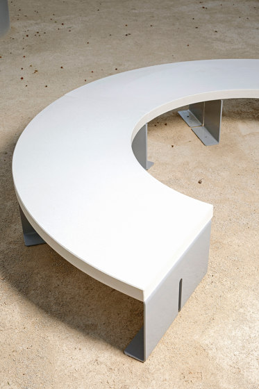 Rundo | Bank aus Beton und Stahl | Sitzbänke | VPI Concrete