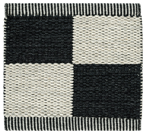 Checkerboard Icon | Midnight Black 554 | Rugs | Kasthall