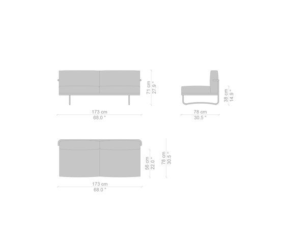 5 Canapé, Appartement Le Corbusier | Canapés | Cassina